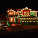 ginger bread house all led Christmas lights flower mound texas