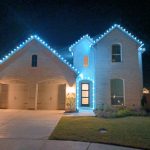 new Ice Blue Led Holiday out door installed professionally