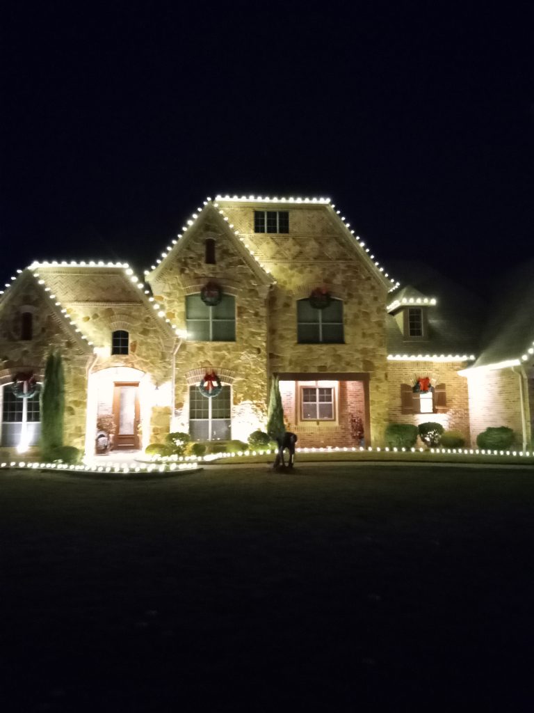 warm white led Christmas lights sanger texas